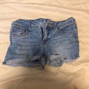 Justice Kids Large jean Shorts.
